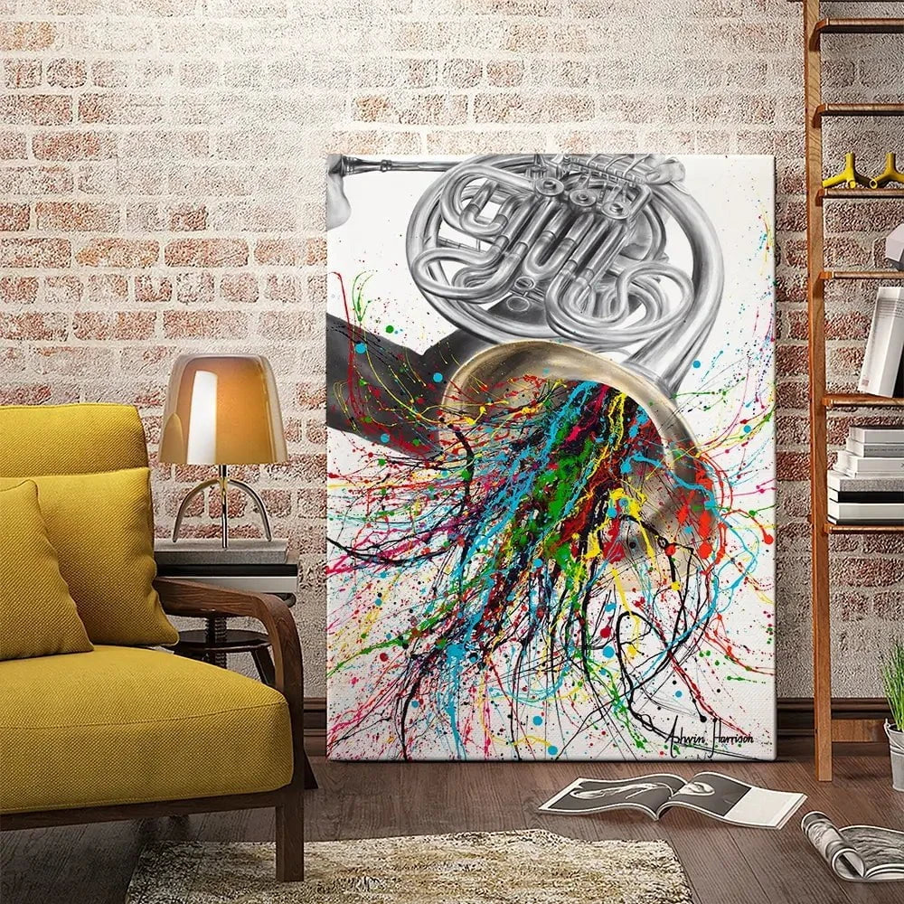The French Horn Solo Canvas Print The French Horn Solo Canvas Print wall art product Ashvin Harrison