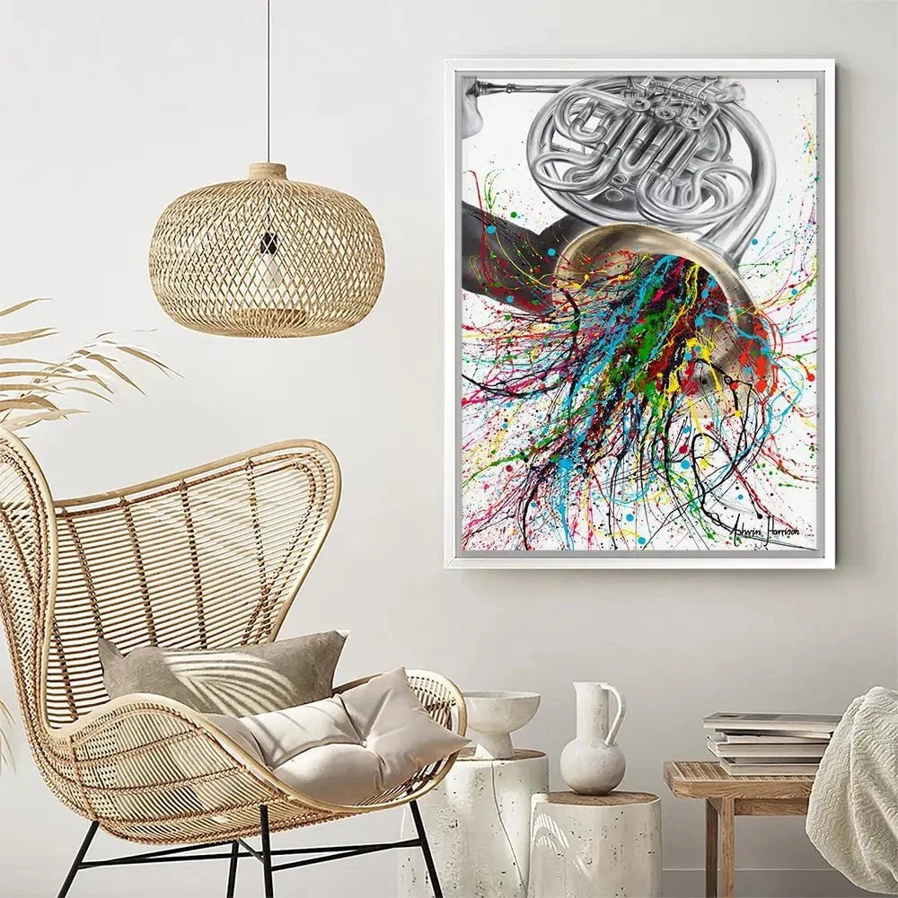 The French Horn Solo Canvas Print The French Horn Solo Canvas Print wall art product Ashvin Harrison