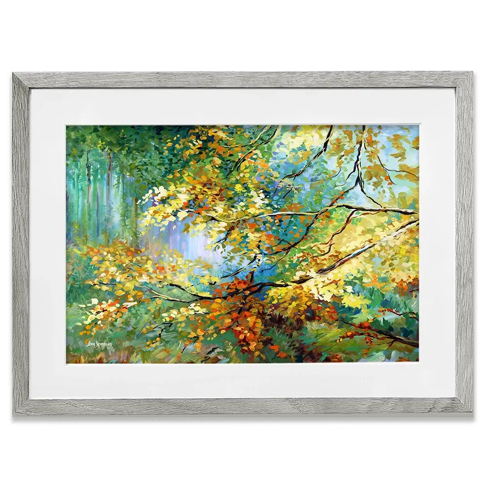 The Golden Leaves Framed Art Print The Golden Leaves Framed Art Print wall art product Leon Devenice