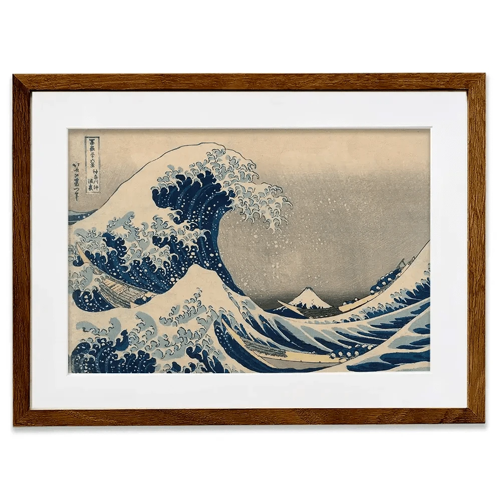 The Great Wave Off Kanagawa Framed Art Print The Great Wave Off Kanagawa Framed Art Print | The Great Wave Artwork wall art product Katsushika Hokusai