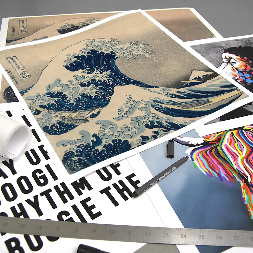 The Great Wave Off Kanagawa Square Art Print The Great Wave Off Kanagawa Square Art Print wall art product Katsushika Hokusai