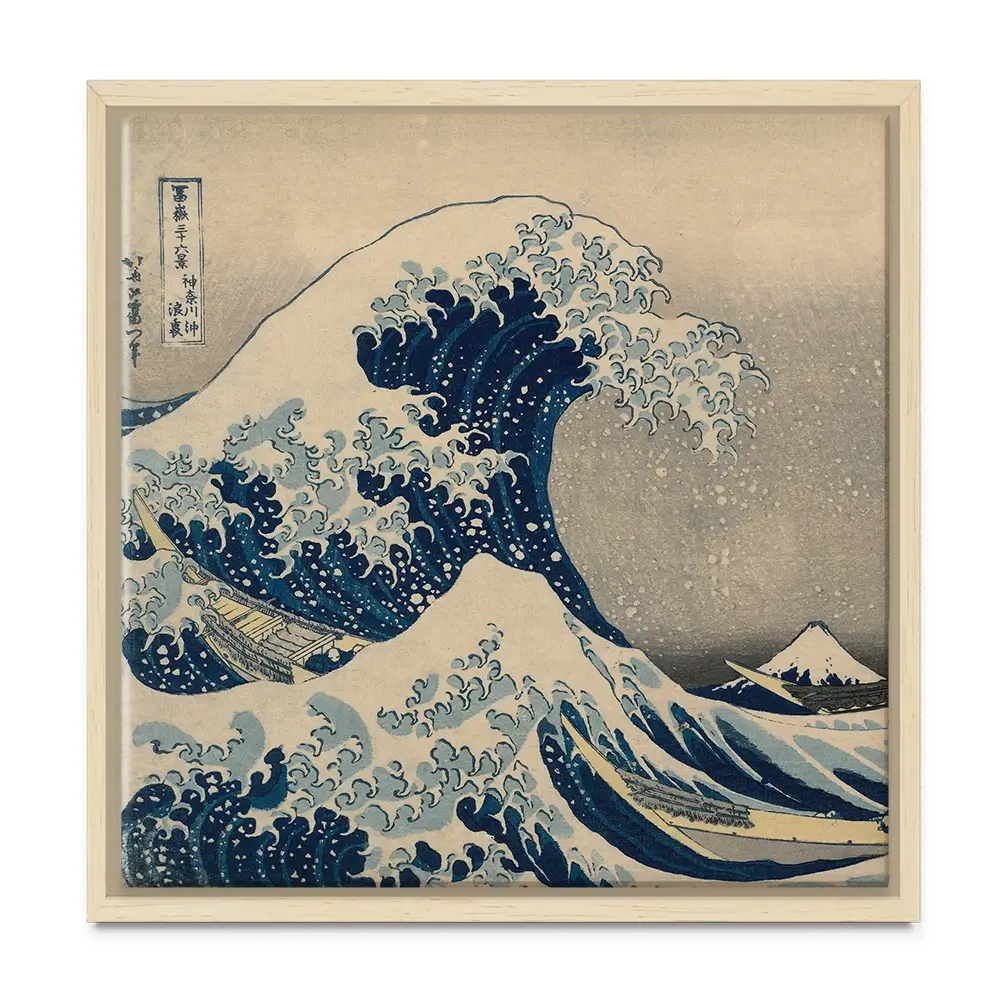 The Great Wave Off Kanagawa Square Canvas Print The Great Wave Off Kanagawa Square Canvas Print | The Great Wave Art wall art product Katsushika Hokusai