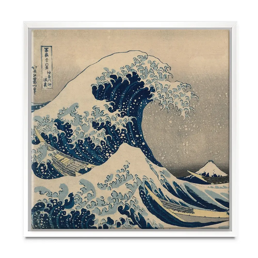 The Great Wave Off Kanagawa Square Canvas Print The Great Wave Off Kanagawa Square Canvas Print | The Great Wave Art wall art product Katsushika Hokusai