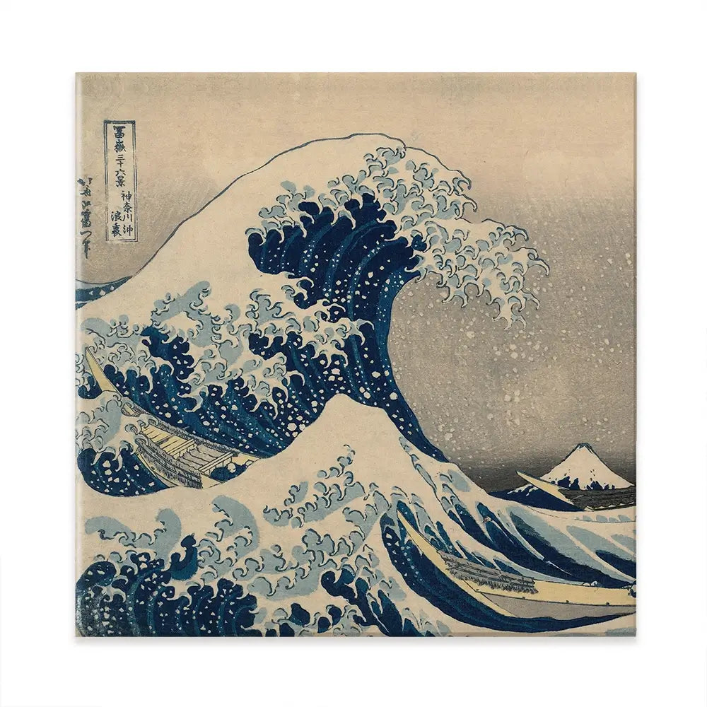The Great Wave Off Kanagawa Square Canvas Print The Great Wave Off Kanagawa Square Canvas Print | The Great Wave Art wall art product Katsushika Hokusai