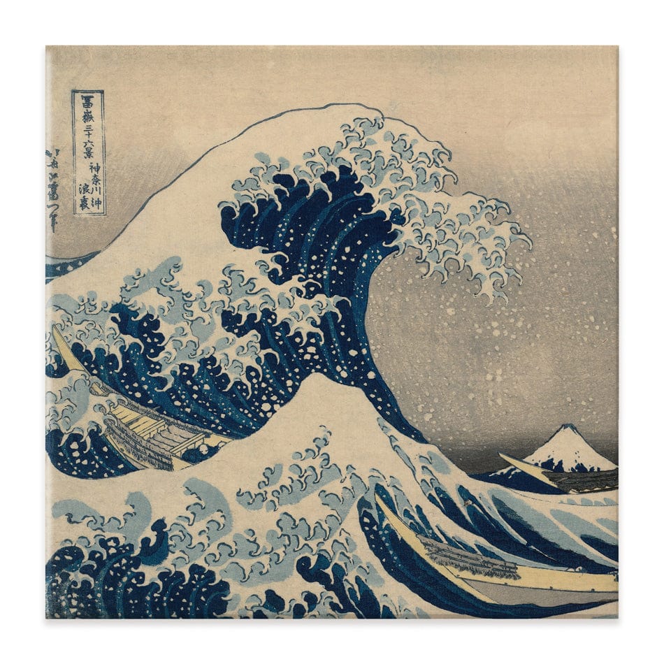 The Great Wave Off Kanagawa Square Canvas Print wall art product Katsushika Hokusai