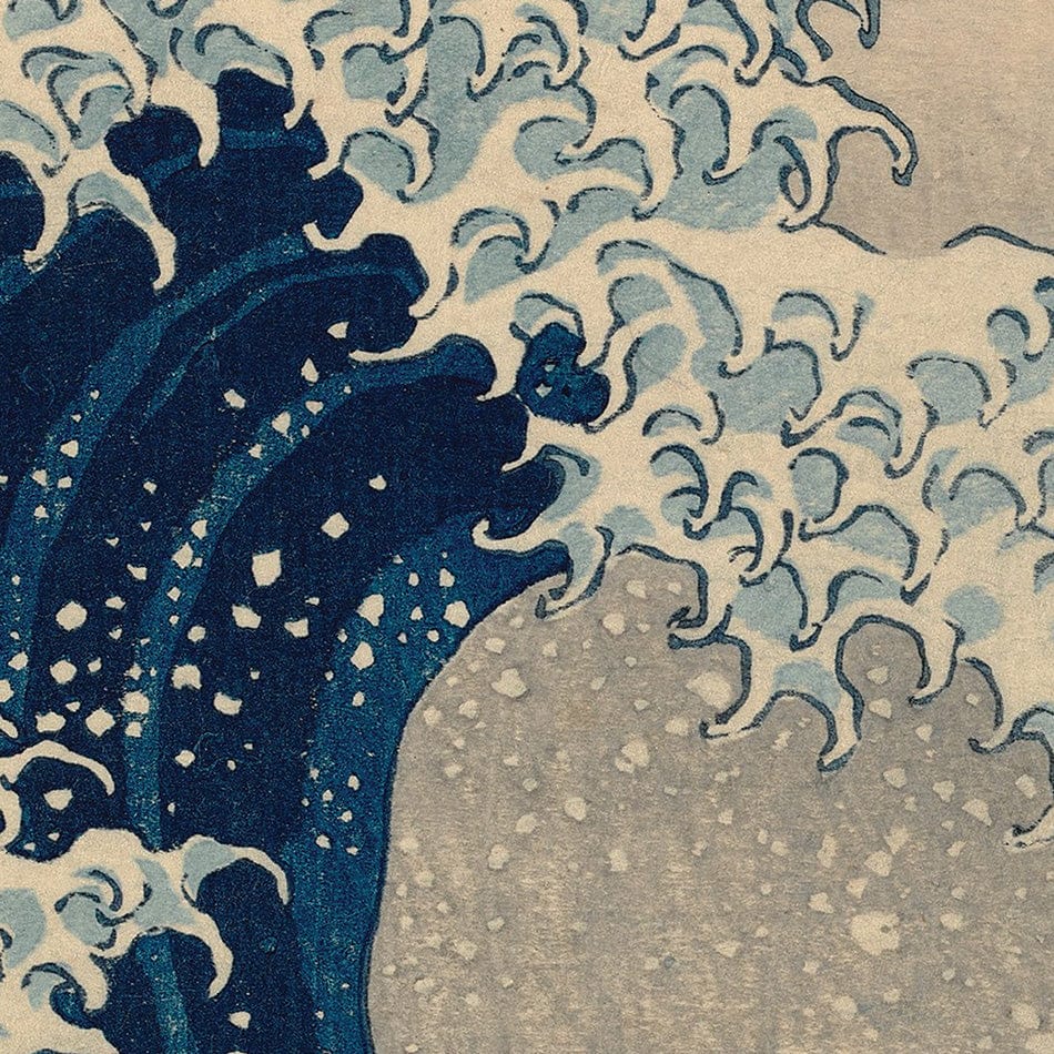 The Great Wave Off Kanagawa Square Canvas Print wall art product Katsushika Hokusai