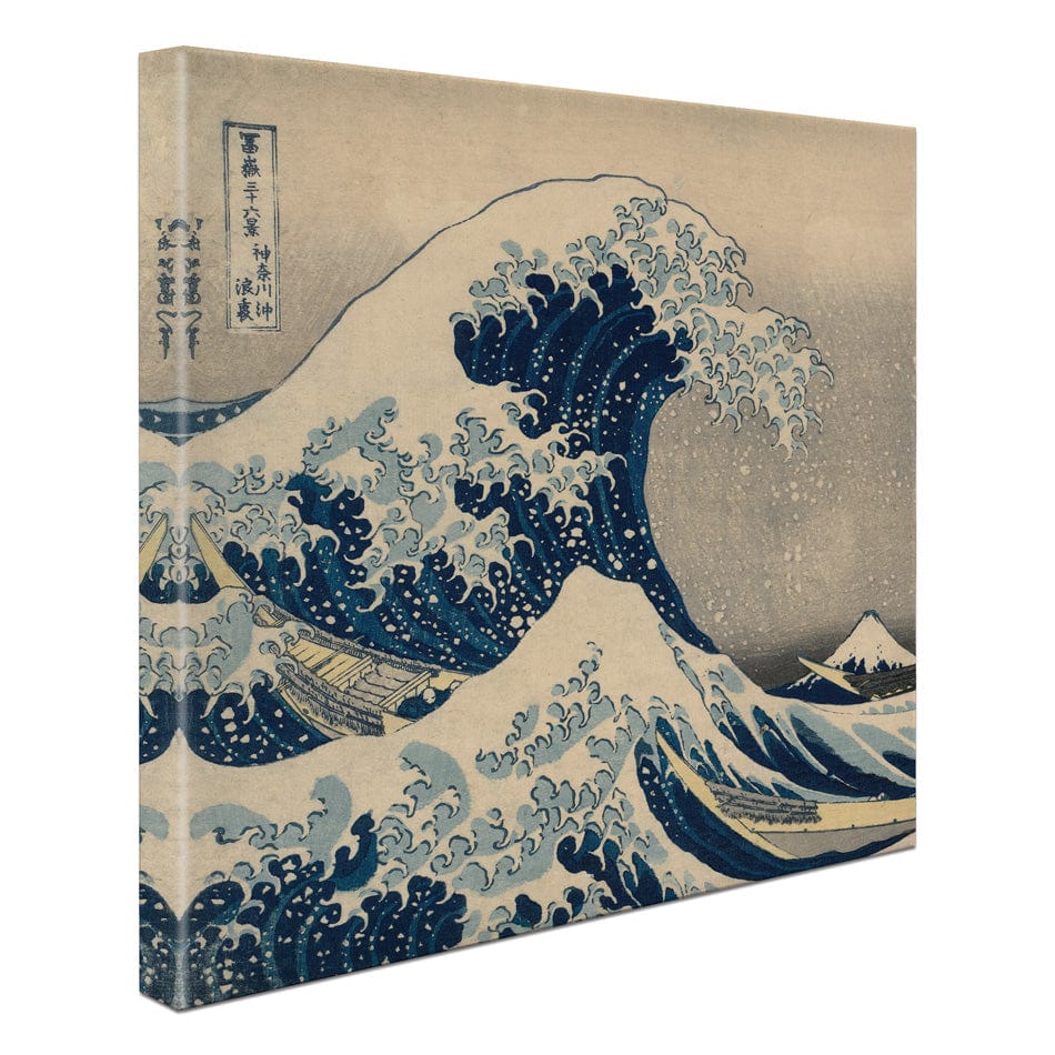 The Great Wave Off Kanagawa Square Canvas Print wall art product Katsushika Hokusai