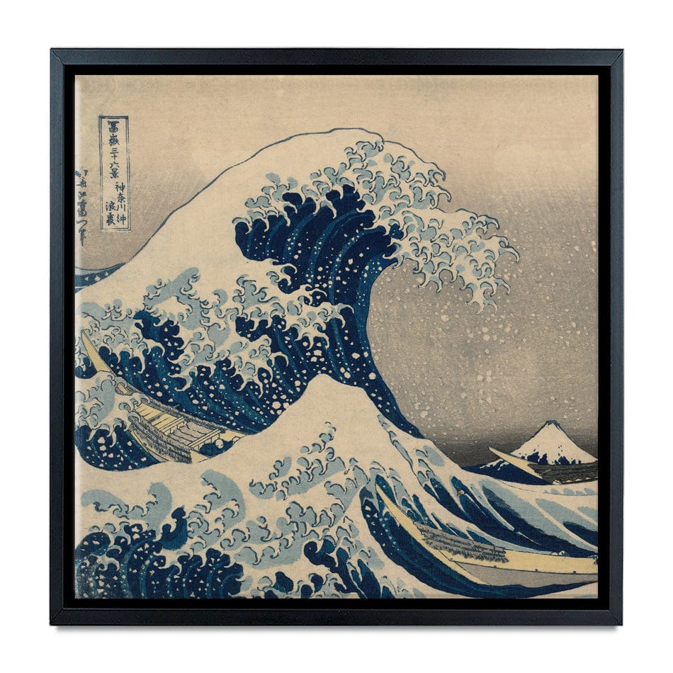 The Great Wave Off Kanagawa Square Canvas Print wall art product Katsushika Hokusai
