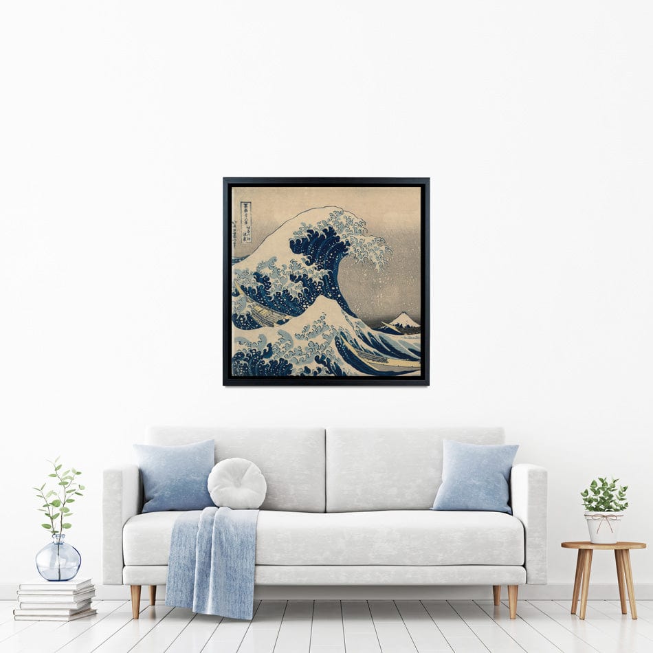 The Great Wave Off Kanagawa Square Canvas Print wall art product Katsushika Hokusai