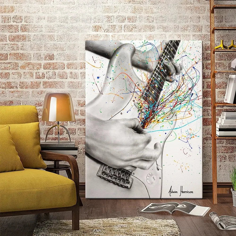 The Guitar Solo Canvas Print The Guitar Solo Canvas Print wall art product Ashvin Harrison