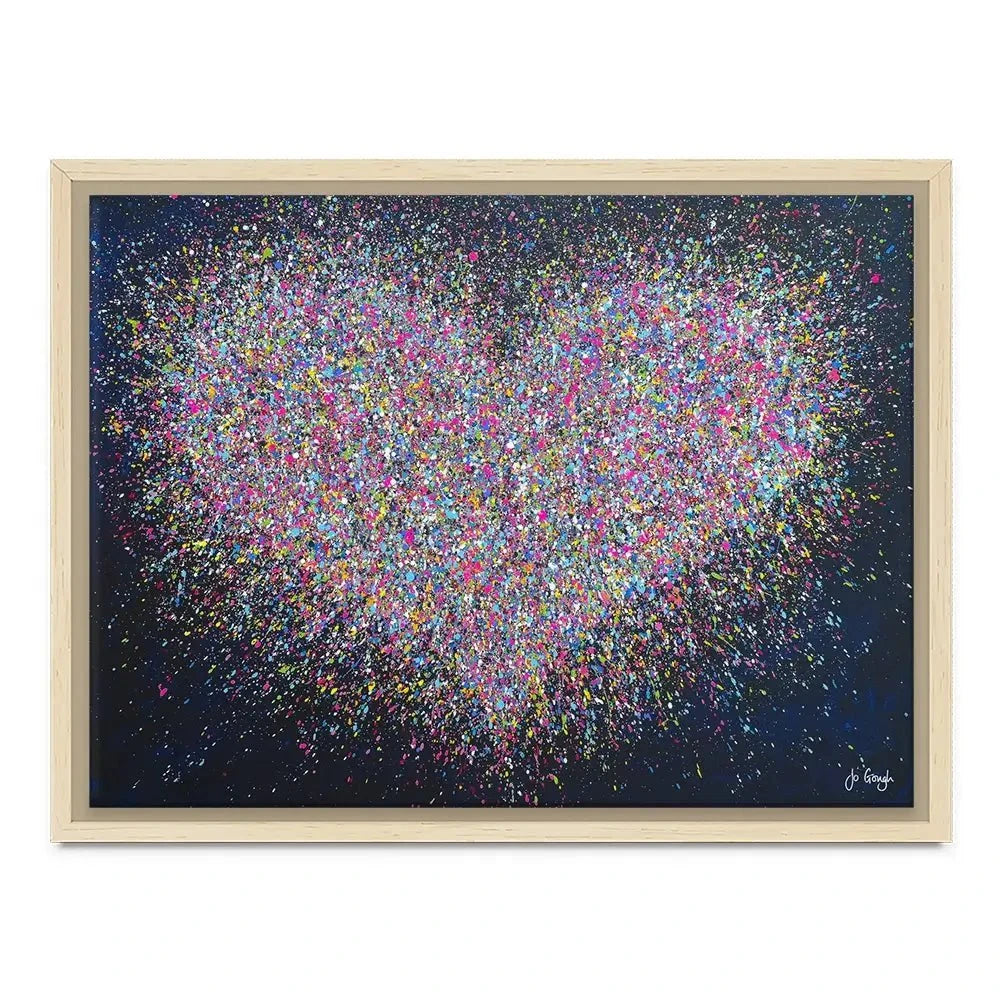 The Happiest Heart Canvas Print The Happiest Heart Canvas Print wall art product Jo Gough