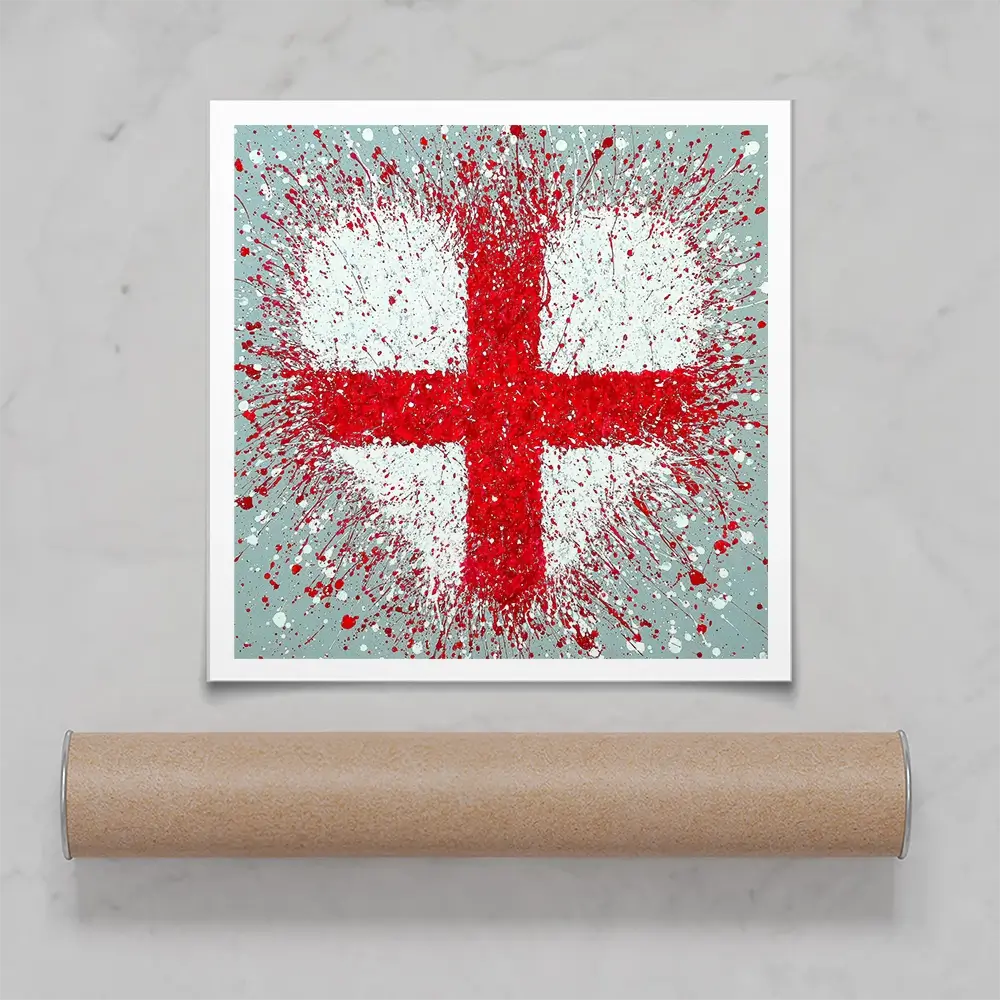 The Heart Of England Square Art Print The Heart Of England Square Art Print wall art product Jo Gough