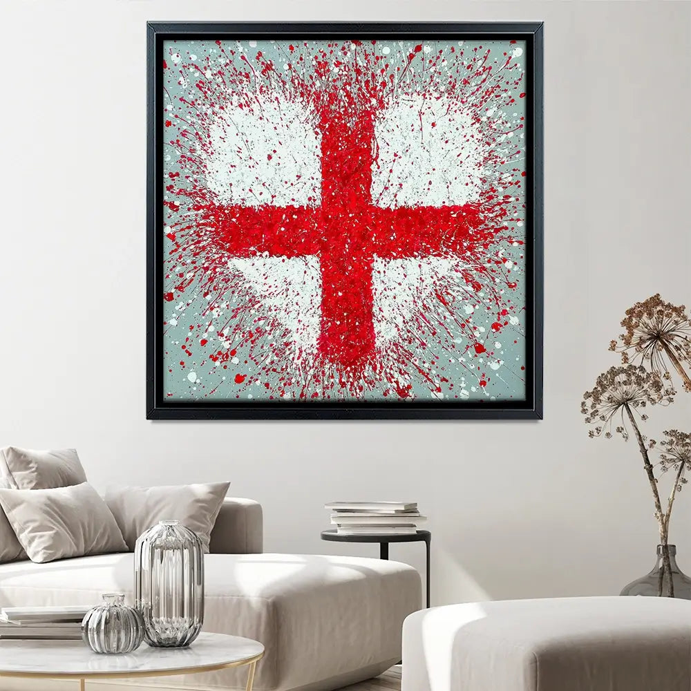 The Heart Of England Square Canvas Print The Heart Of England Square Canvas Print wall art product Jo Gough