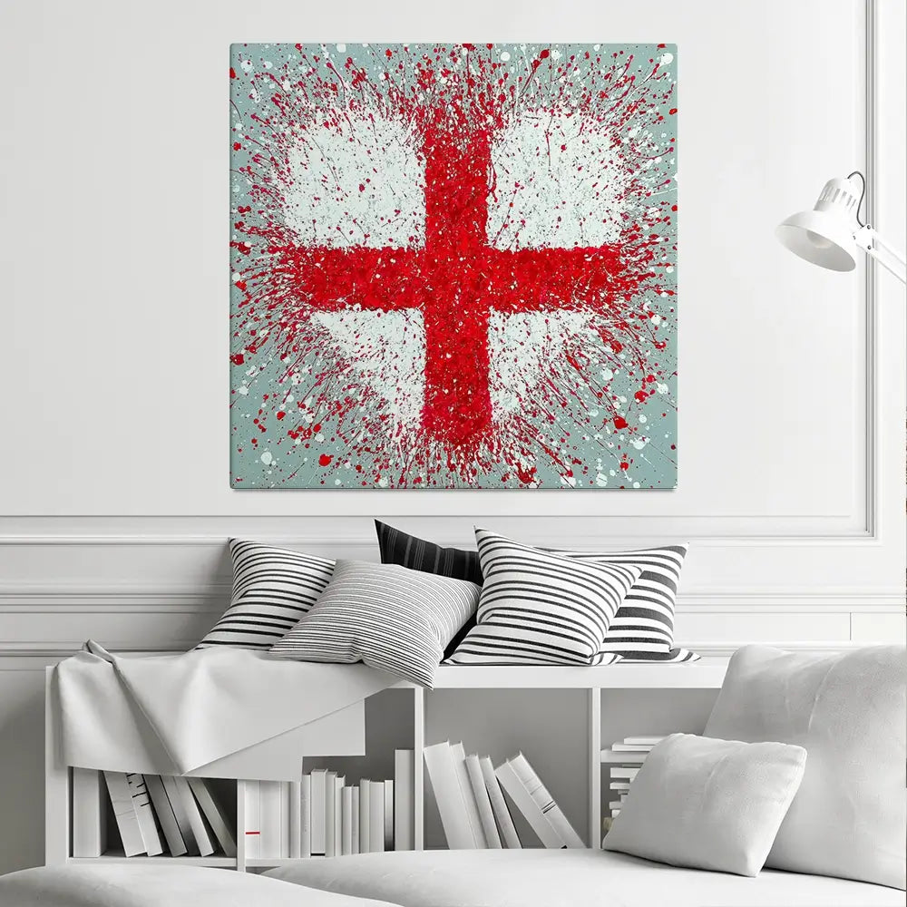 The Heart Of England Square Canvas Print The Heart Of England Square Canvas Print wall art product Jo Gough