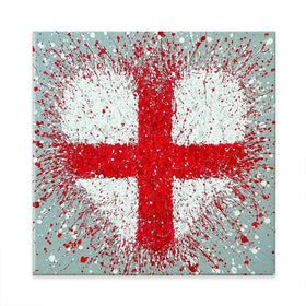 The Heart Of England Square Canvas Print The Heart Of England Square Canvas Print wall art product Jo Gough