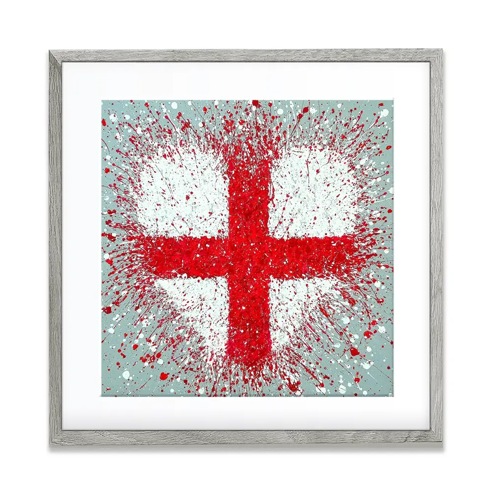 The Heart Of England Square Framed Art Print The Heart Of England Square Framed Art Print wall art product Jo Gough