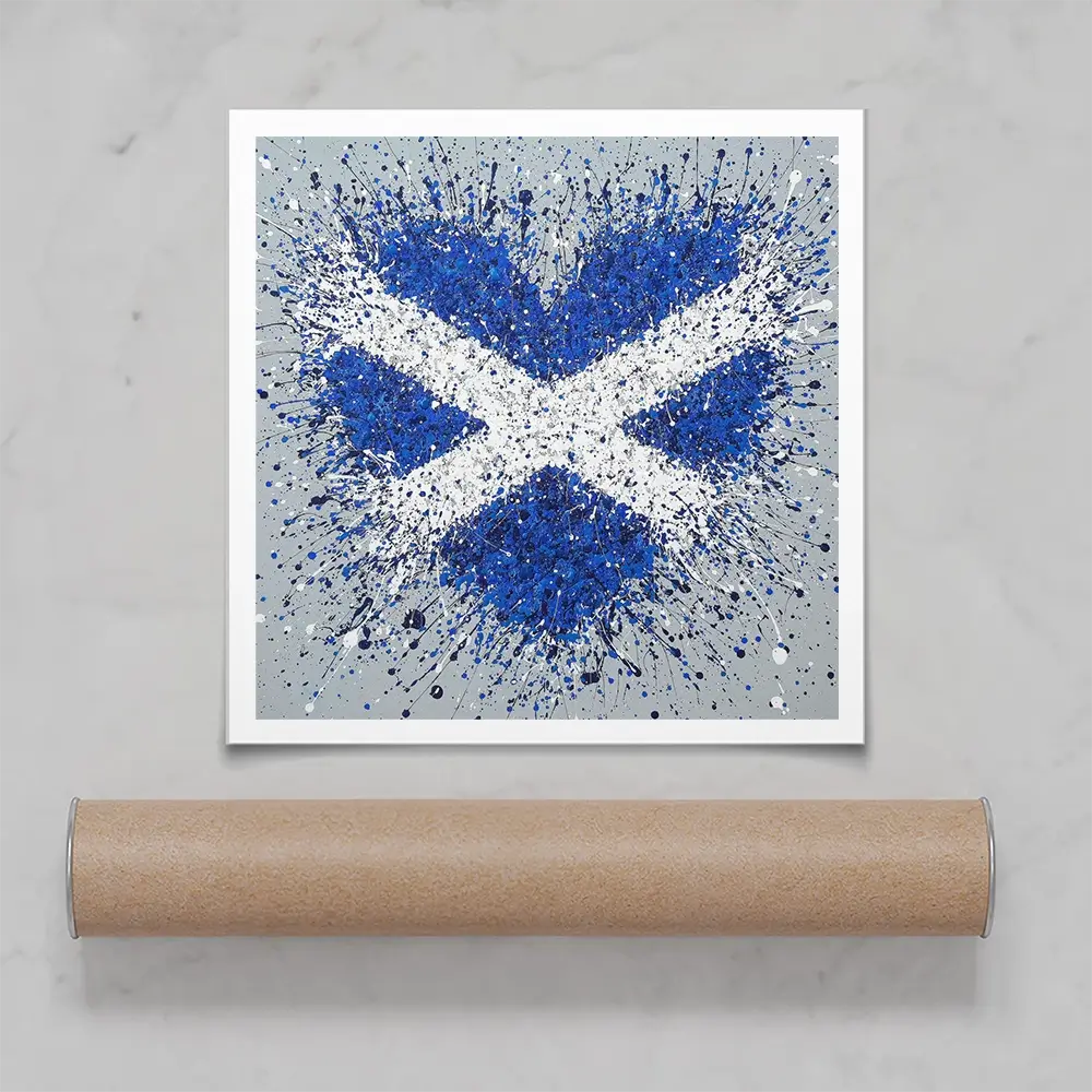 The Heart Of Scotland Square Art Print The Heart Of Scotland Square Art Print wall art product Jo Gough
