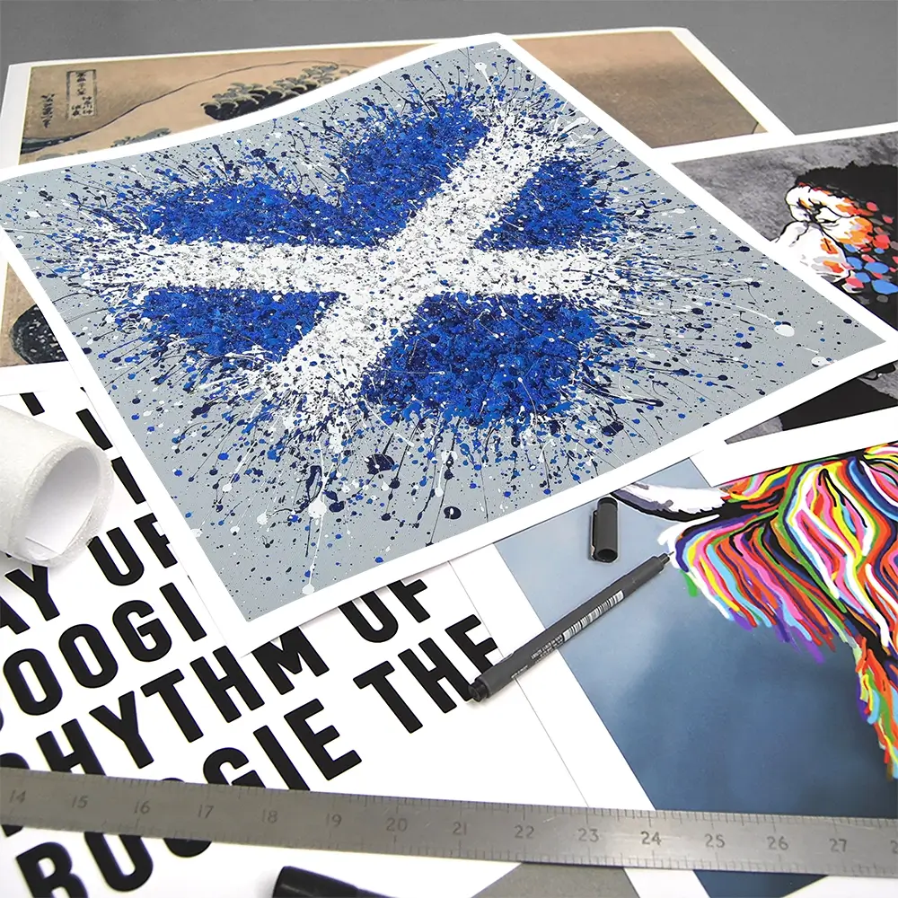 The Heart Of Scotland Square Art Print The Heart Of Scotland Square Art Print wall art product Jo Gough