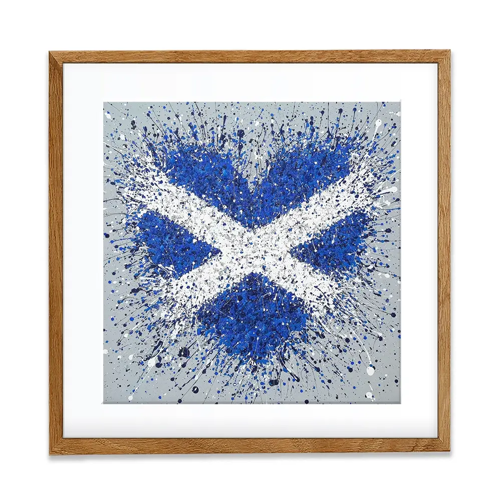 The Heart Of Scotland Square Framed Art Print The Heart Of Scotland Square Framed Art Print wall art product Jo Gough