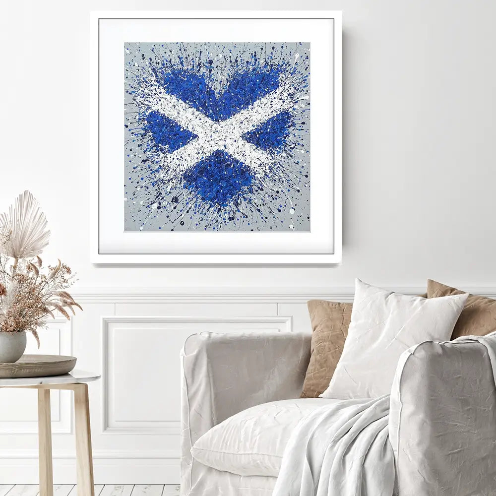 The Heart Of Scotland Square Framed Art Print The Heart Of Scotland Square Framed Art Print wall art product Jo Gough