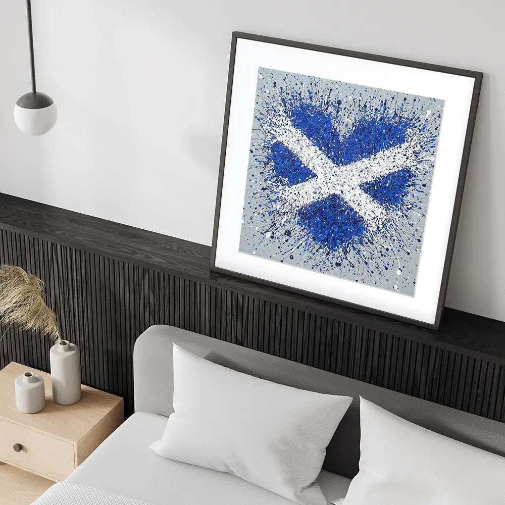 The Heart Of Scotland Square Framed Art Print The Heart Of Scotland Square Framed Art Print wall art product Jo Gough