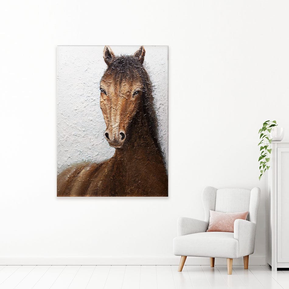 The Horse Canvas Print wall art product Osnat Tzadok