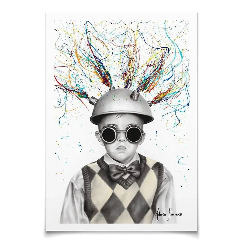 The Ideas Boy Art Print The Ideas Boy Art Print wall art product Ashvin Harrison
