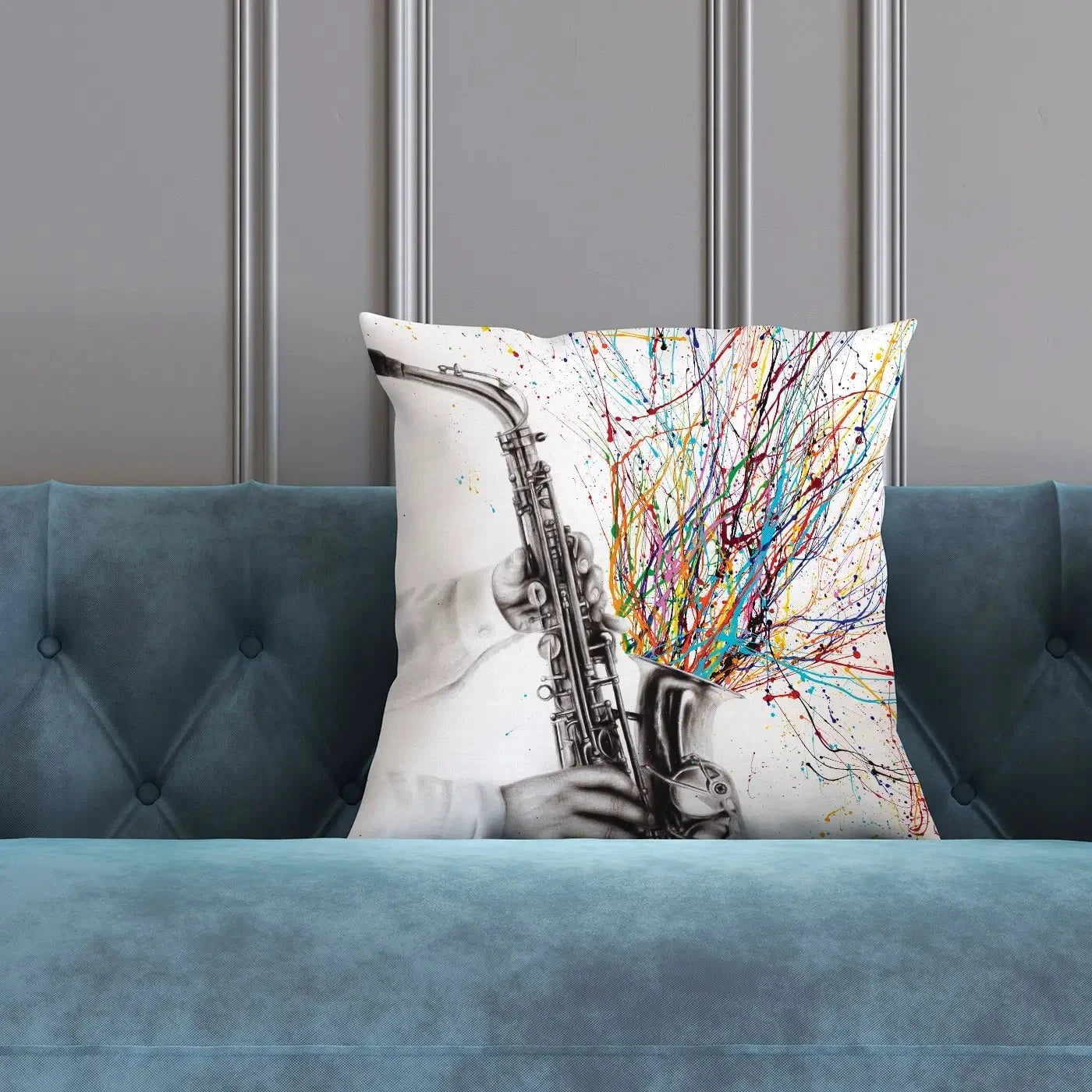 The Jazz Saxophone Cushion The Jazz Saxophone Cushion wall art product Ashvin Harrison