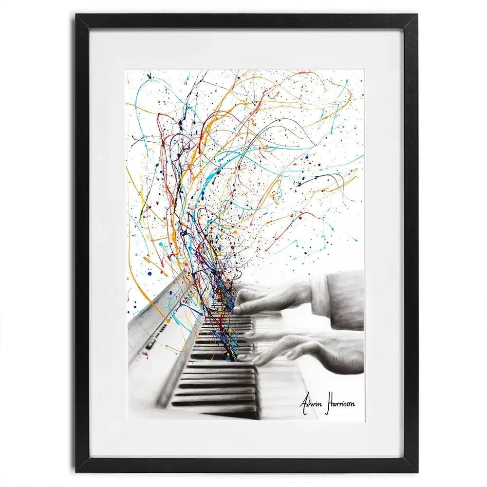 The Keyboard Solo Framed Art Print The Keyboard Solo Framed Art Print wall art product Ashvin Harrison