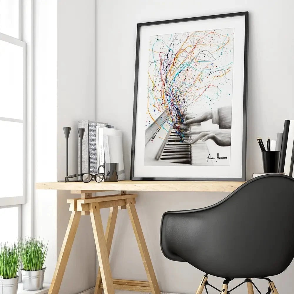 The Keyboard Solo Framed Art Print The Keyboard Solo Framed Art Print wall art product Ashvin Harrison