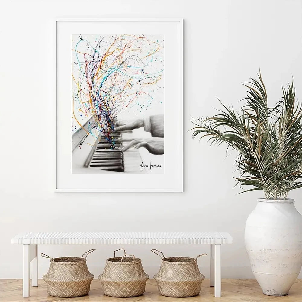 The Keyboard Solo Framed Art Print The Keyboard Solo Framed Art Print wall art product Ashvin Harrison