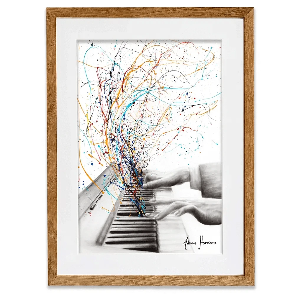 The Keyboard Solo Framed Art Print The Keyboard Solo Framed Art Print wall art product Ashvin Harrison