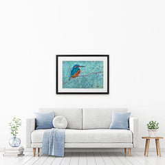 The Kingfisher Framed Art Print wall art product Jane Brookshaw