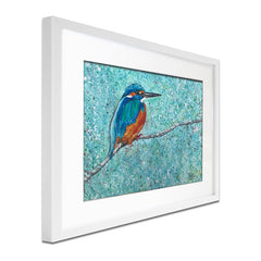 The Kingfisher Framed Art Print wall art product Jane Brookshaw