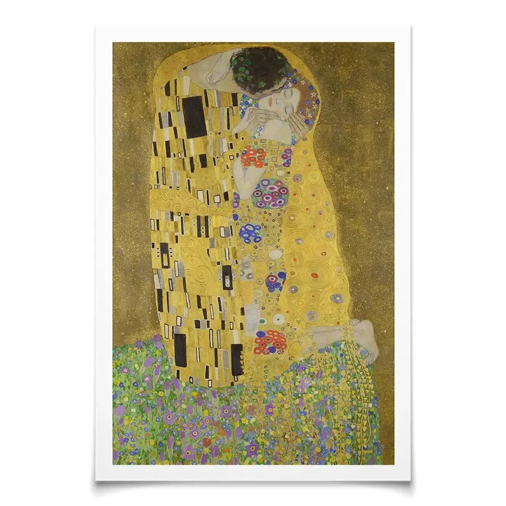 The Kiss Art Print The Kiss Art Print | The Kiss Artwork Prints | The Kiss Art Posters wall art product Gustav Klimt