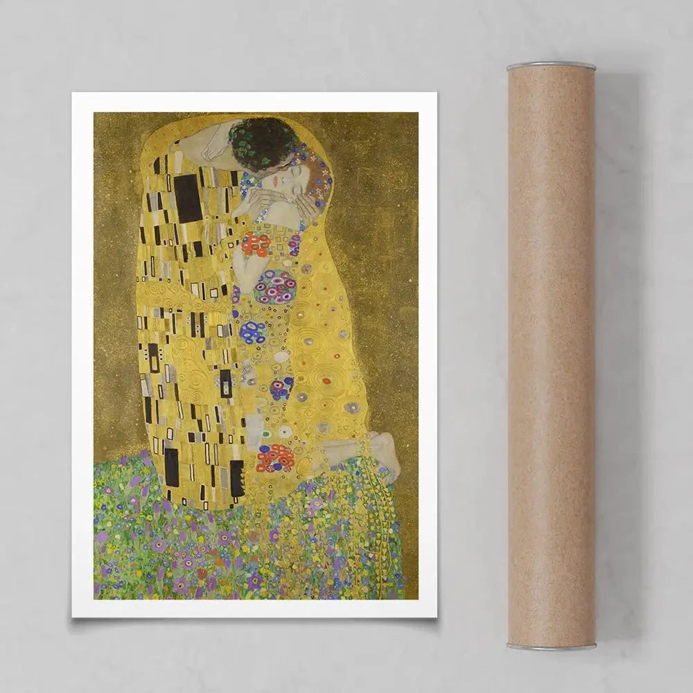 The Kiss Art Print The Kiss Art Print | The Kiss Artwork Prints | The Kiss Art Posters wall art product Gustav Klimt