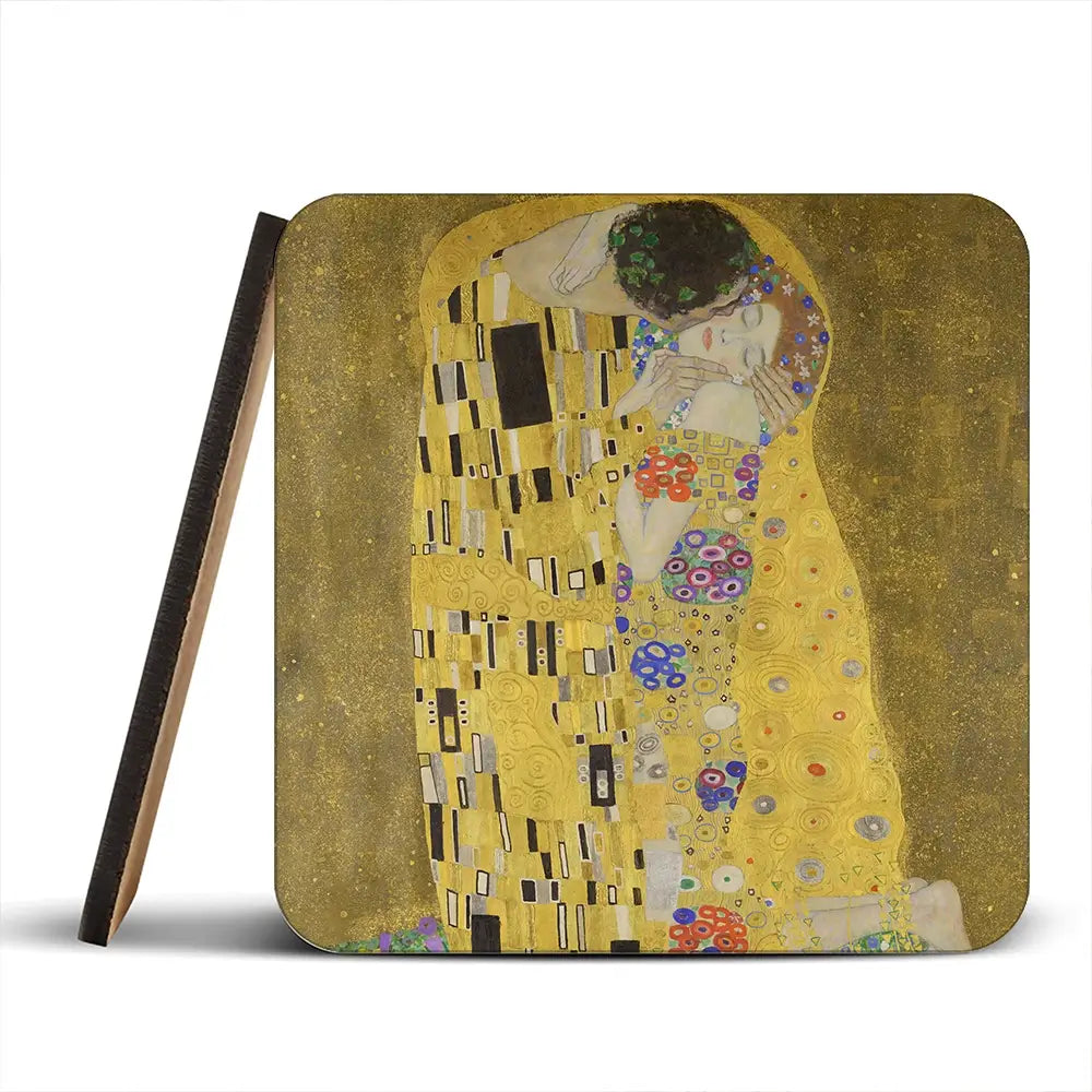 The Kiss Coaster Set The Kiss Coaster Set | The Kiss Designer Coaster | The Kiss Coaster wall art product Gustav Klimt