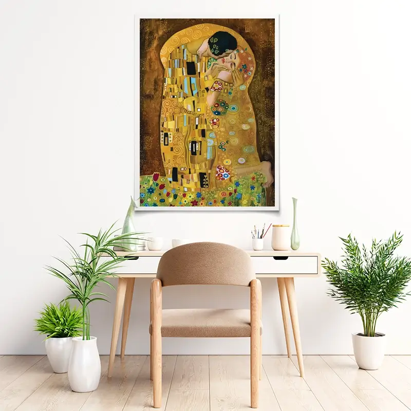 The Kiss Reimagined Art Print The Kiss Art Print | The Kiss Artwork Prints | The Kiss Art Posters wall art product Liliya Kulianionak / Shutterstock
