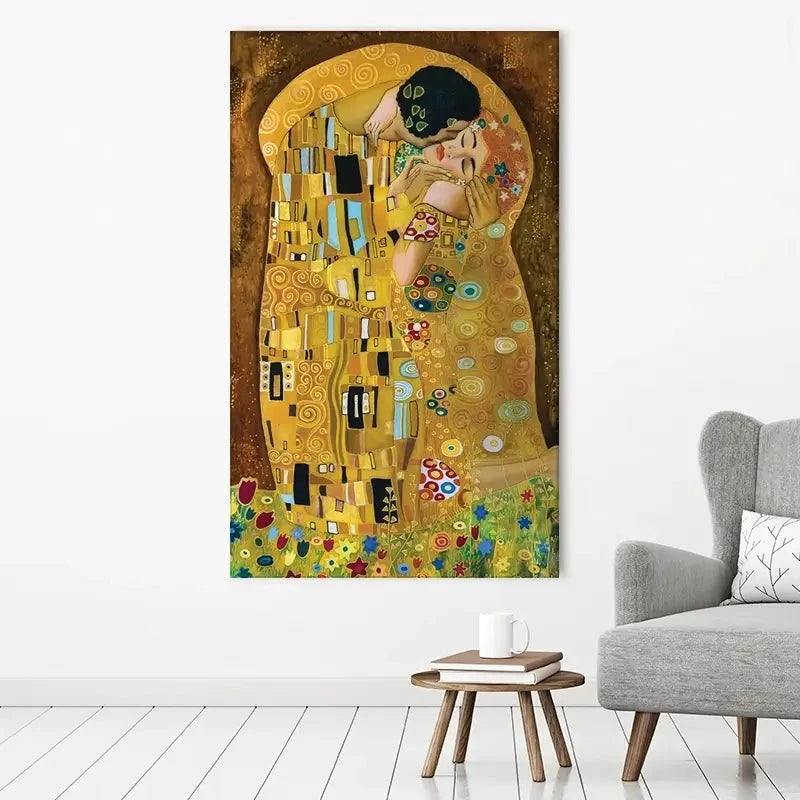 The Kiss Reimagined Canvas Print The Kiss Canvas Print | The Kiss Canvas Art | The Kiss Canvas Artwork wall art product Liliya Kulianionak / Shutterstock