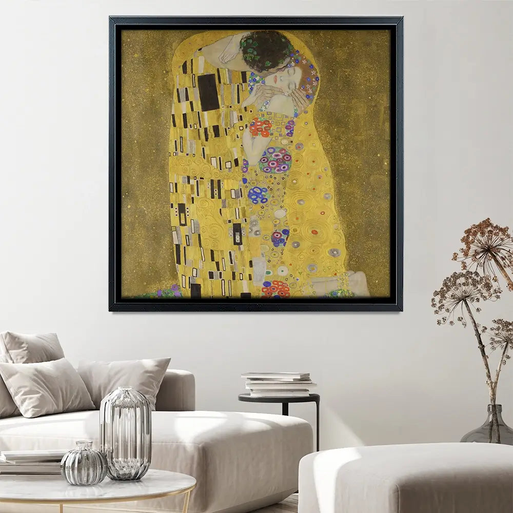 The Kiss Square Canvas Print The Kiss Square Canvas Print wall art product Gustav Klimt