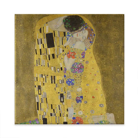 The Kiss Square Canvas Print The Kiss Square Canvas Print wall art product Gustav Klimt