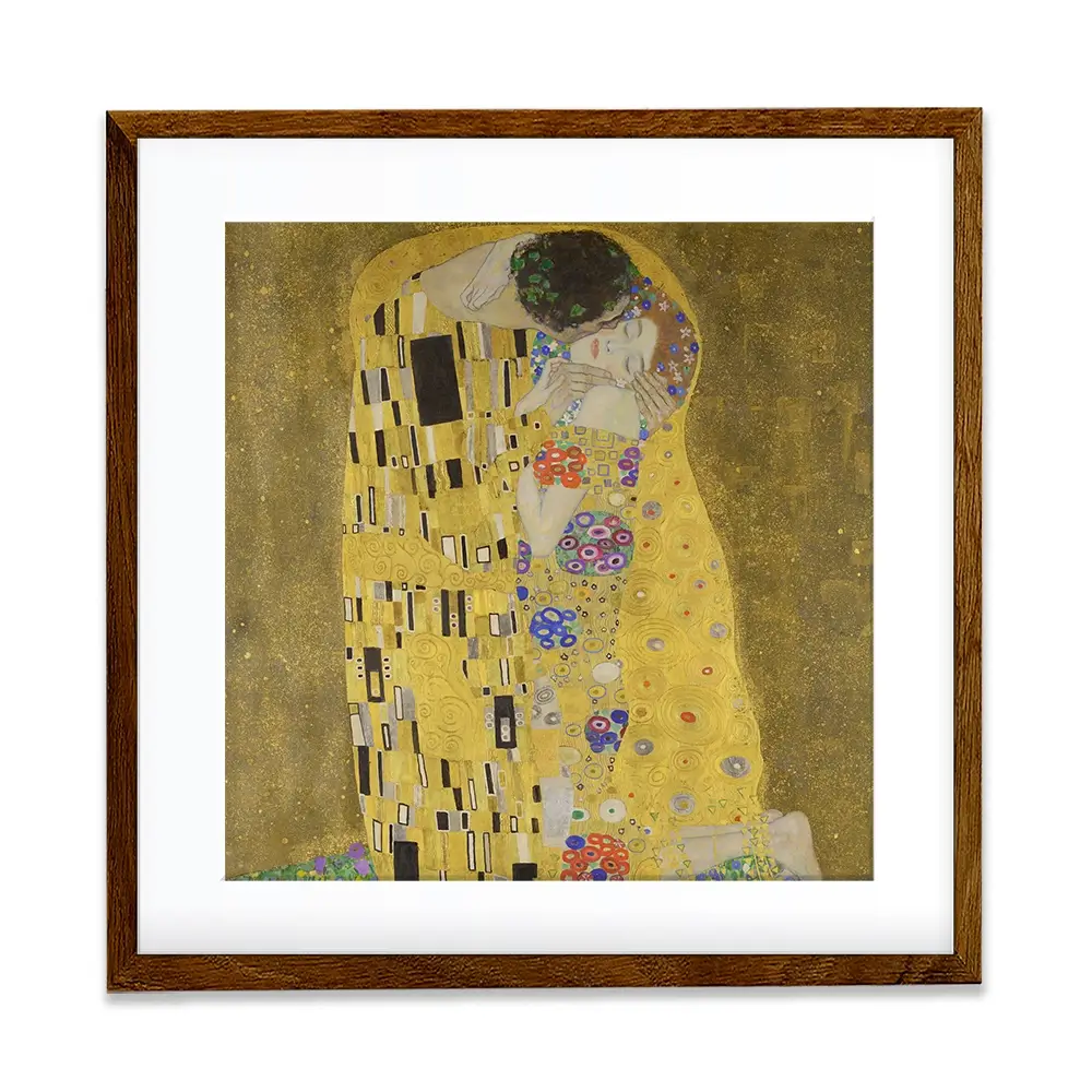 The Kiss Square Framed Art Print The Kiss Square Framed Art Print wall art product Gustav Klimt