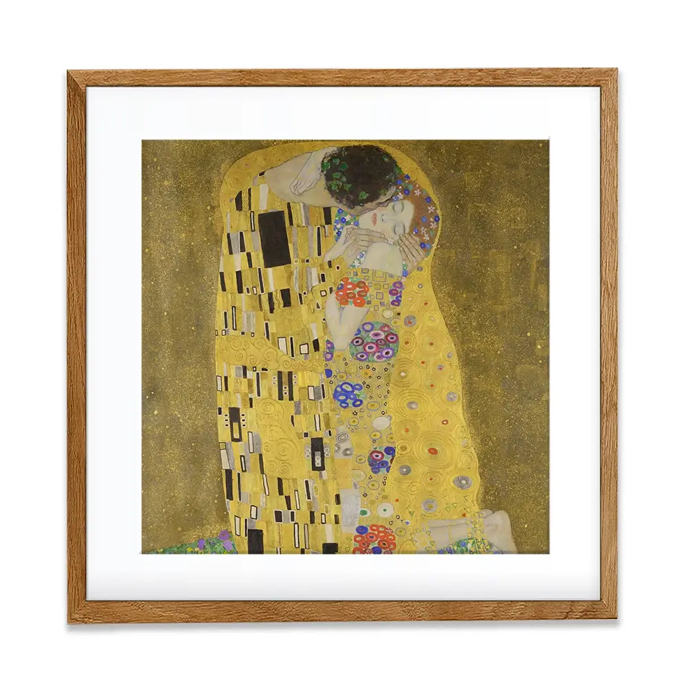 The Kiss Square Framed Art Print The Kiss Square Framed Art Print wall art product Gustav Klimt