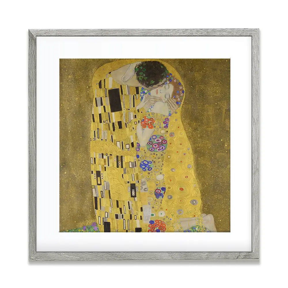 The Kiss Square Framed Art Print The Kiss Square Framed Art Print wall art product Gustav Klimt