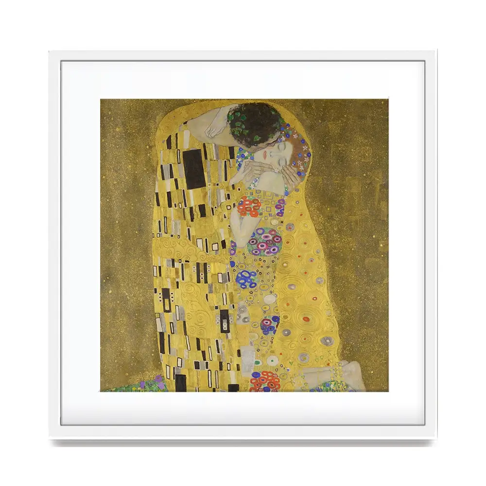 The Kiss Square Framed Art Print The Kiss Square Framed Art Print wall art product Gustav Klimt