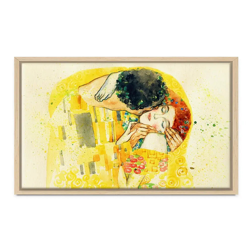 The Kiss Watercolour Canvas Print The Kiss Watercolour Canvas Print wall art product Anna Ismagilova / Shutterstock