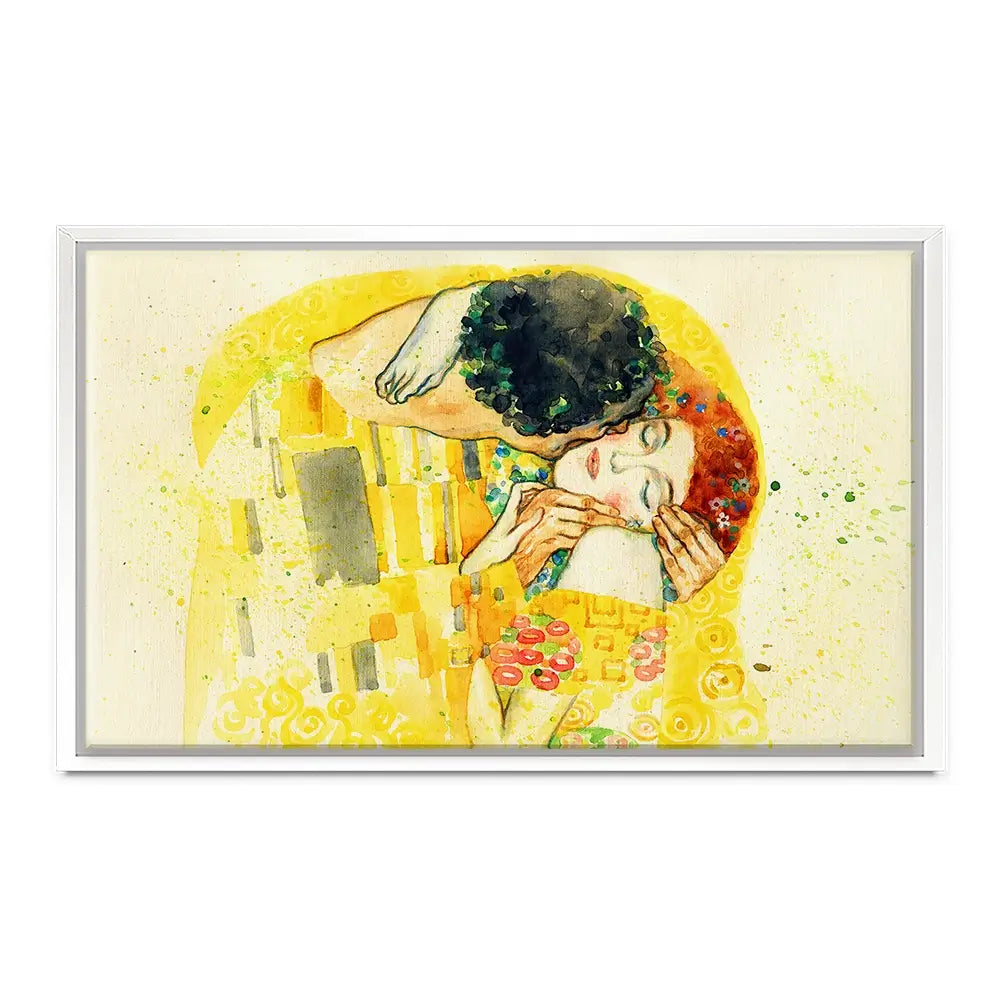 The Kiss Watercolour Canvas Print The Kiss Watercolour Canvas Print wall art product Anna Ismagilova / Shutterstock