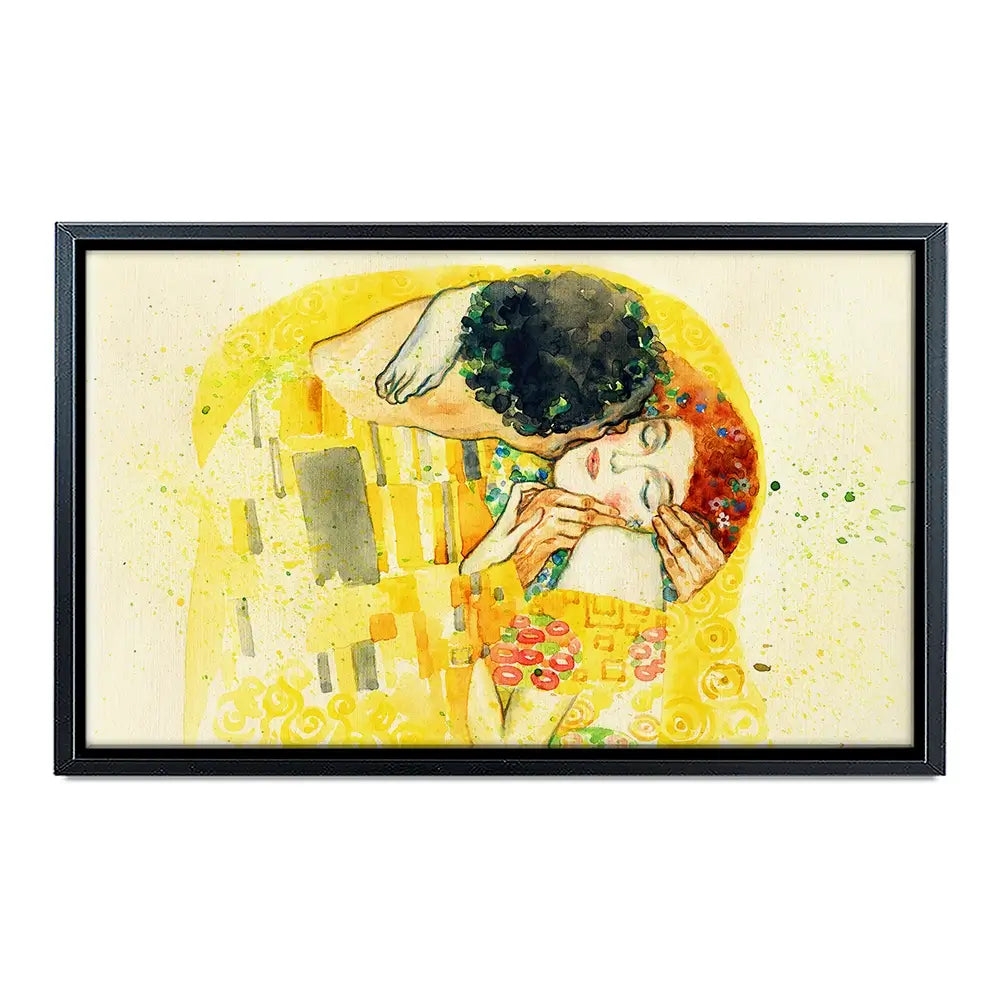 The Kiss Watercolour Canvas Print The Kiss Watercolour Canvas Print wall art product Anna Ismagilova / Shutterstock