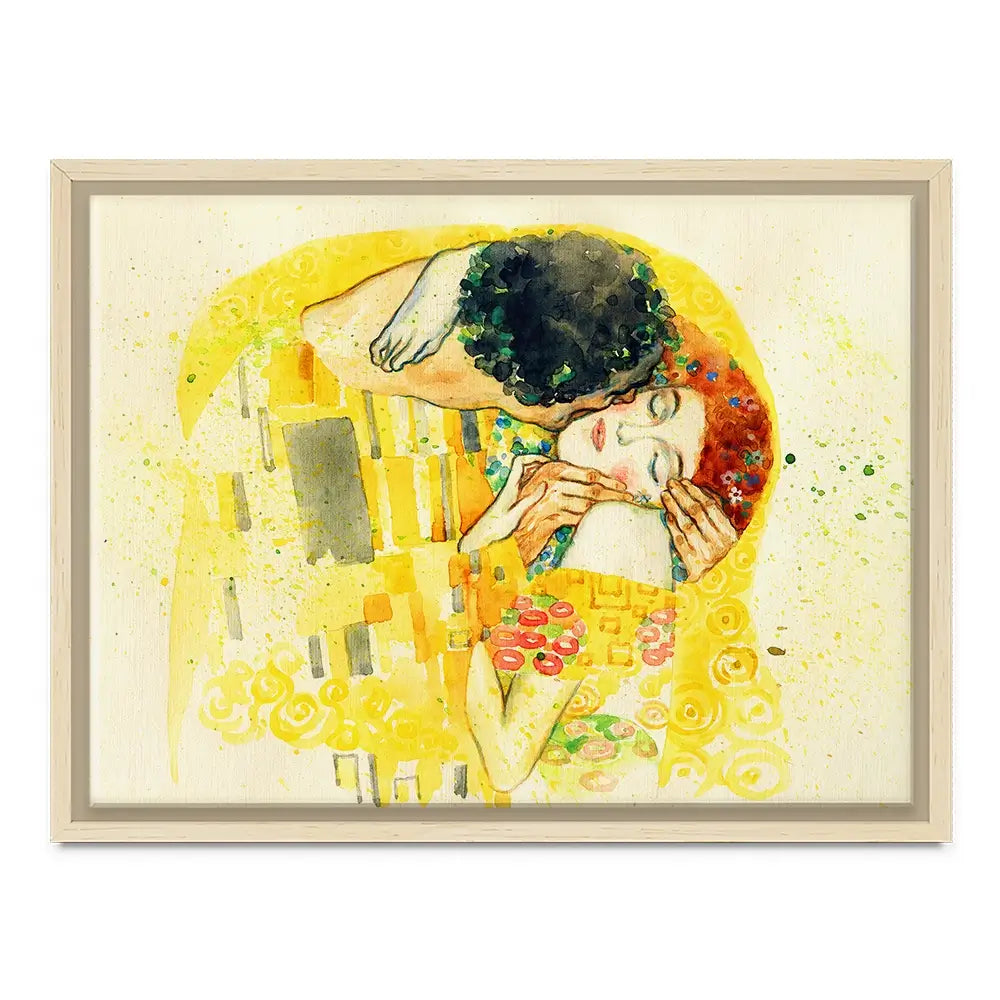 The Kiss Watercolour Canvas Print The Kiss Watercolour Canvas Print wall art product Anna Ismagilova / Shutterstock