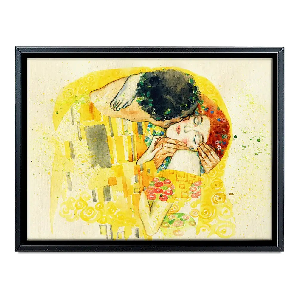 The Kiss Watercolour Canvas Print The Kiss Watercolour Canvas Print wall art product Anna Ismagilova / Shutterstock